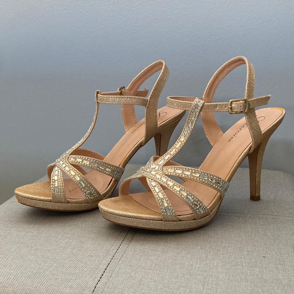 Rose Gold Sparkly Heels